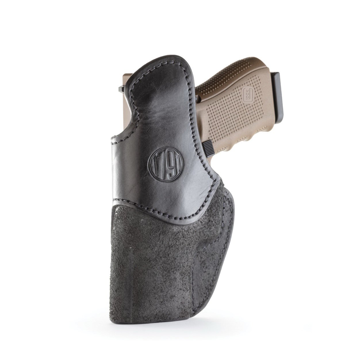 1791 Gunleather RCH Right Hand Springfield XD-M IWB Rigid Concealment Holster, Black - RCH-5-BLK-R - 1791 Gunleather