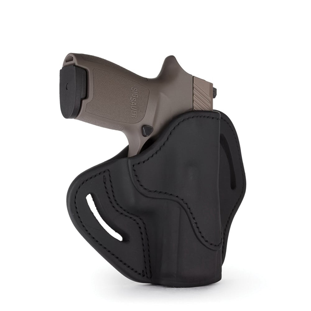 1791 Gunleather BH2.4S Right Hand HK VP9 SK OWB Open-Top Multi-Fit Holster, Stealth Black - BH2.4S-SBL-R - 1791 Gunleather