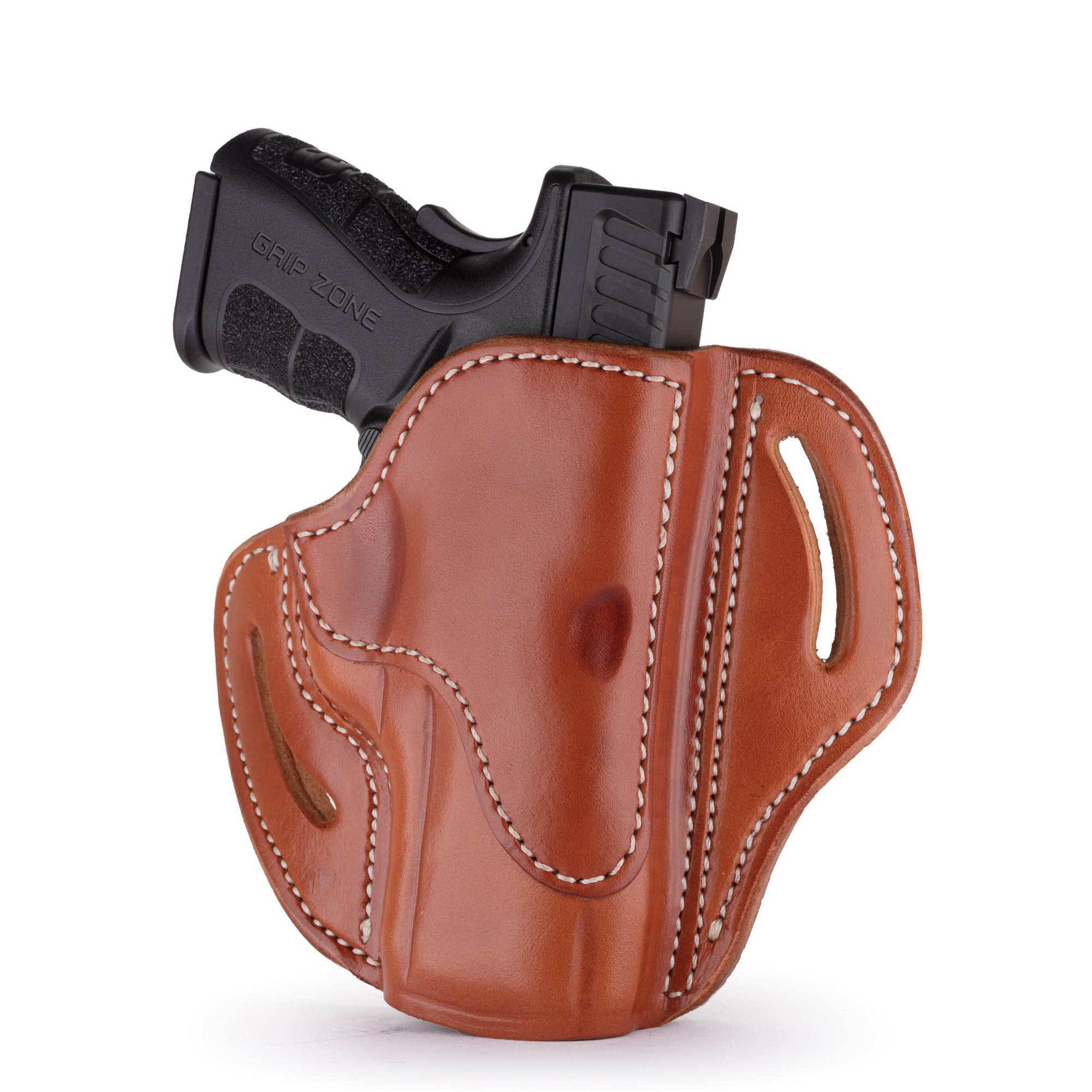 1791 Gunleather BH2.4S Right Hand HK VP9 SK OWB Open-Top Multi-Fit Holster, Classic Brown - BH2.4S-CBR-R