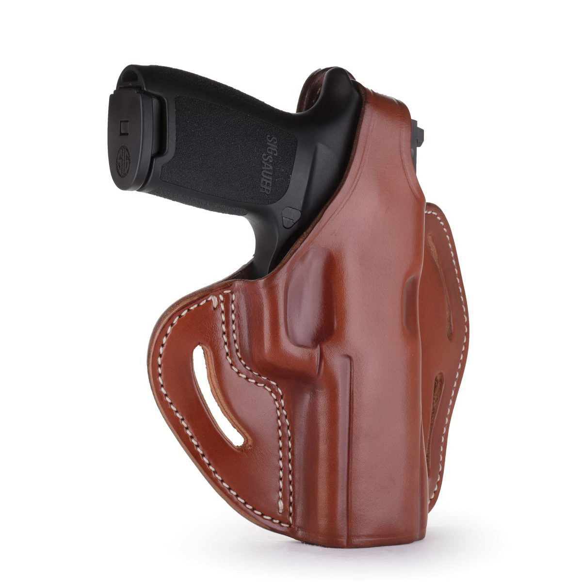1791 Gunleather BHX-1 Right Hand 4" to 5" Barrel 1911 OWB Thumbreak Holster, Classic Brown - BHX-1-CL-CBR-R - 1791 Gunleather
