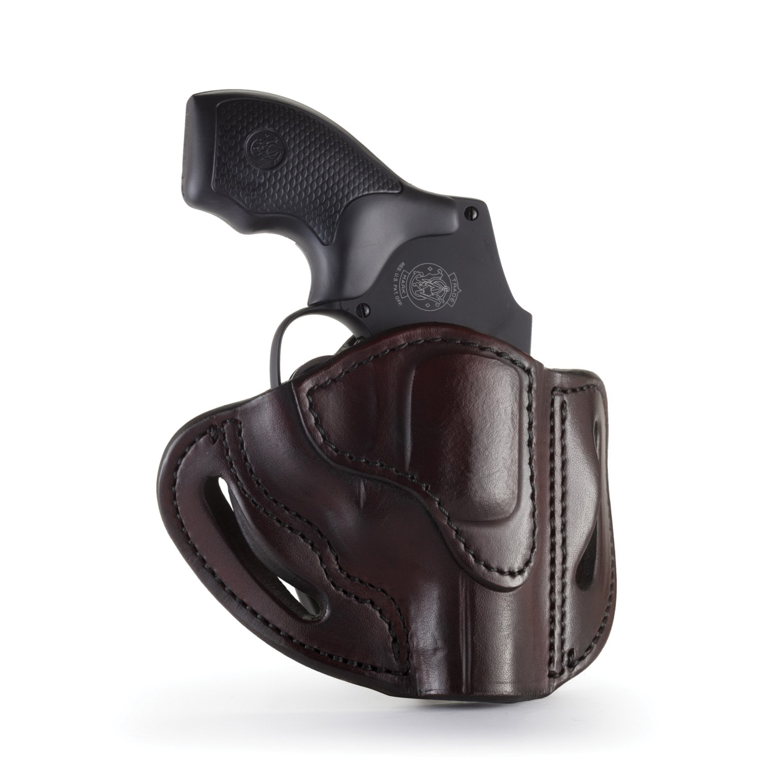 1791 Gunleather RVH1 Right Hand Ruger LCR OWB Holster, Signature Brown - RVH-1-SBR-R - 1791 Gunleather