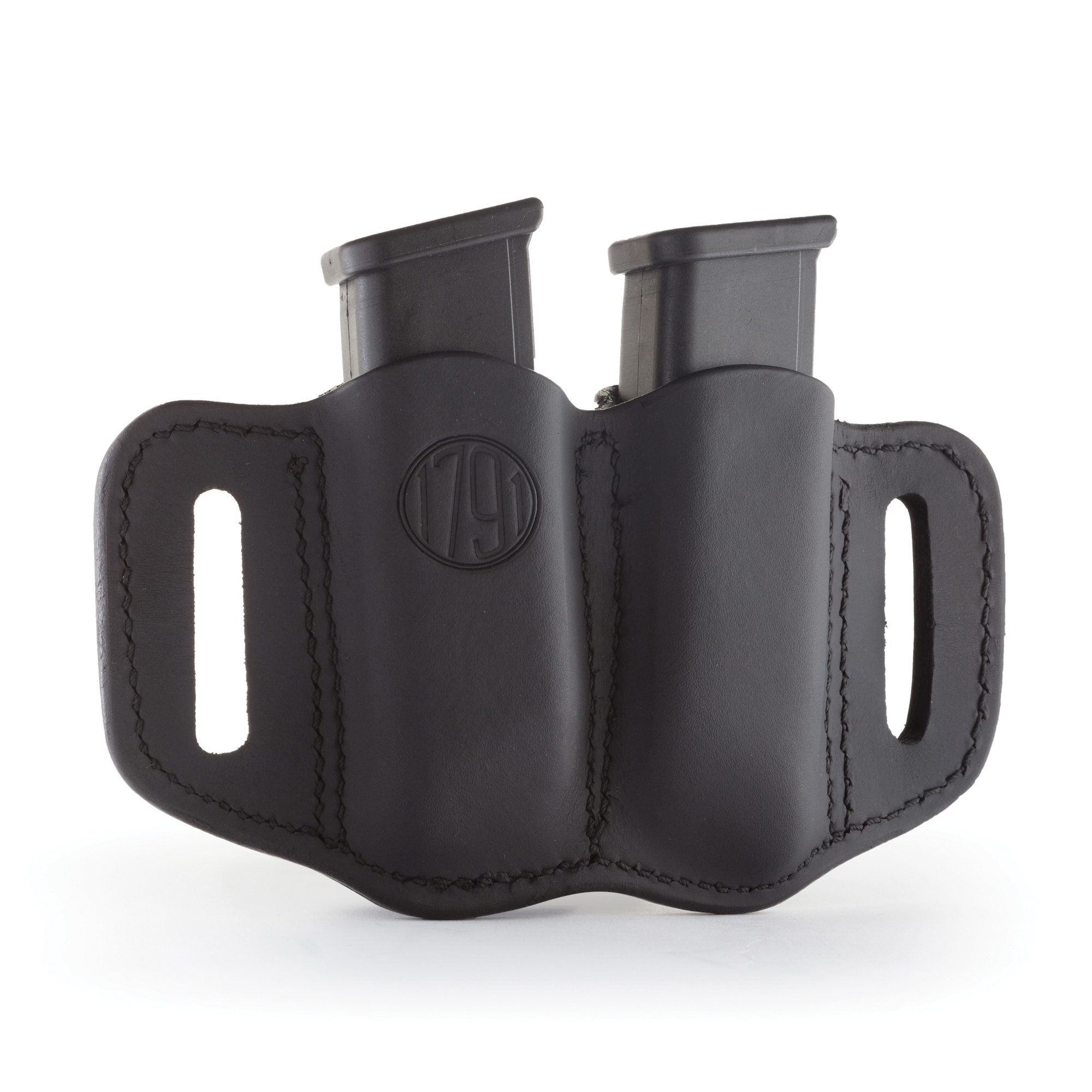 1791 Gunleather MAG2.1 Double Magazine Holster, Stealth Black - MAG21SBLA