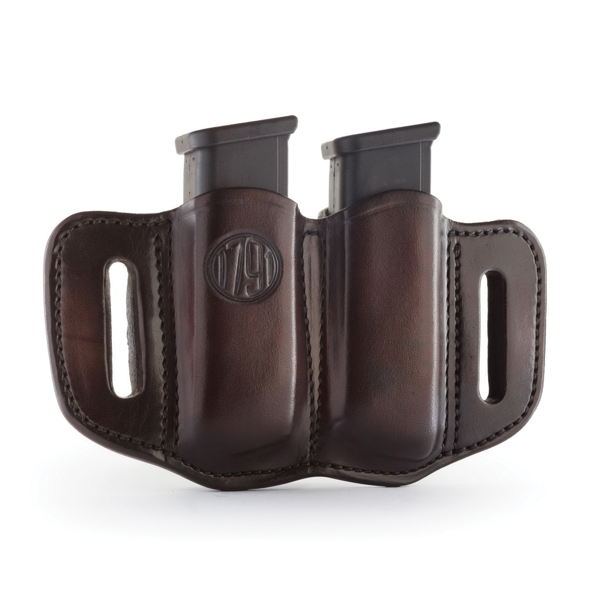 1791 Gunleather MAG2.1 Double Magazine Holster, Signature Brown - MAG21SBRA - 1791 Gunleather