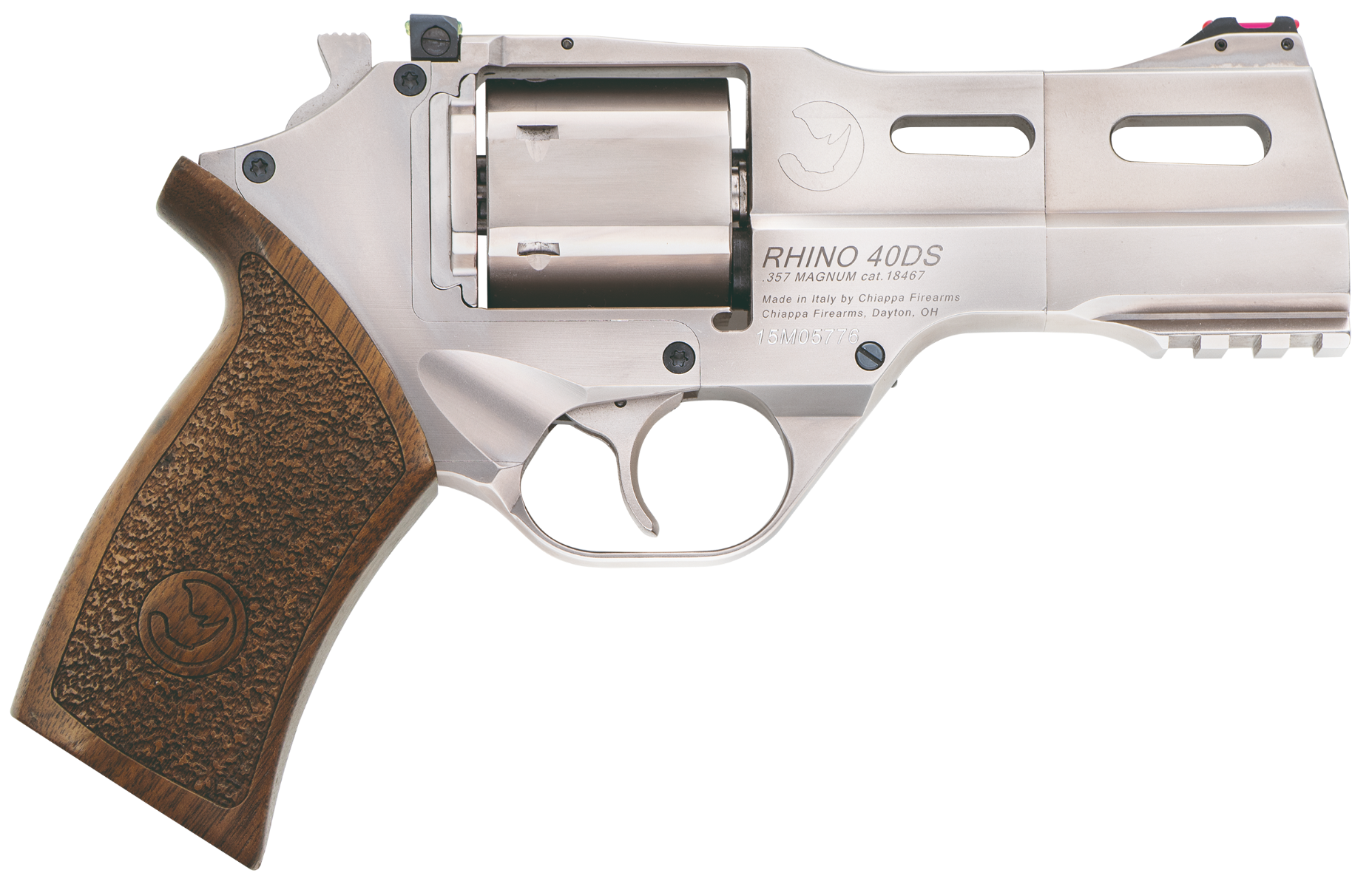 Chiappa Firearms Rhino 40SAR Medium .357 Mag Revolver, Nickel Plated - CF340.245