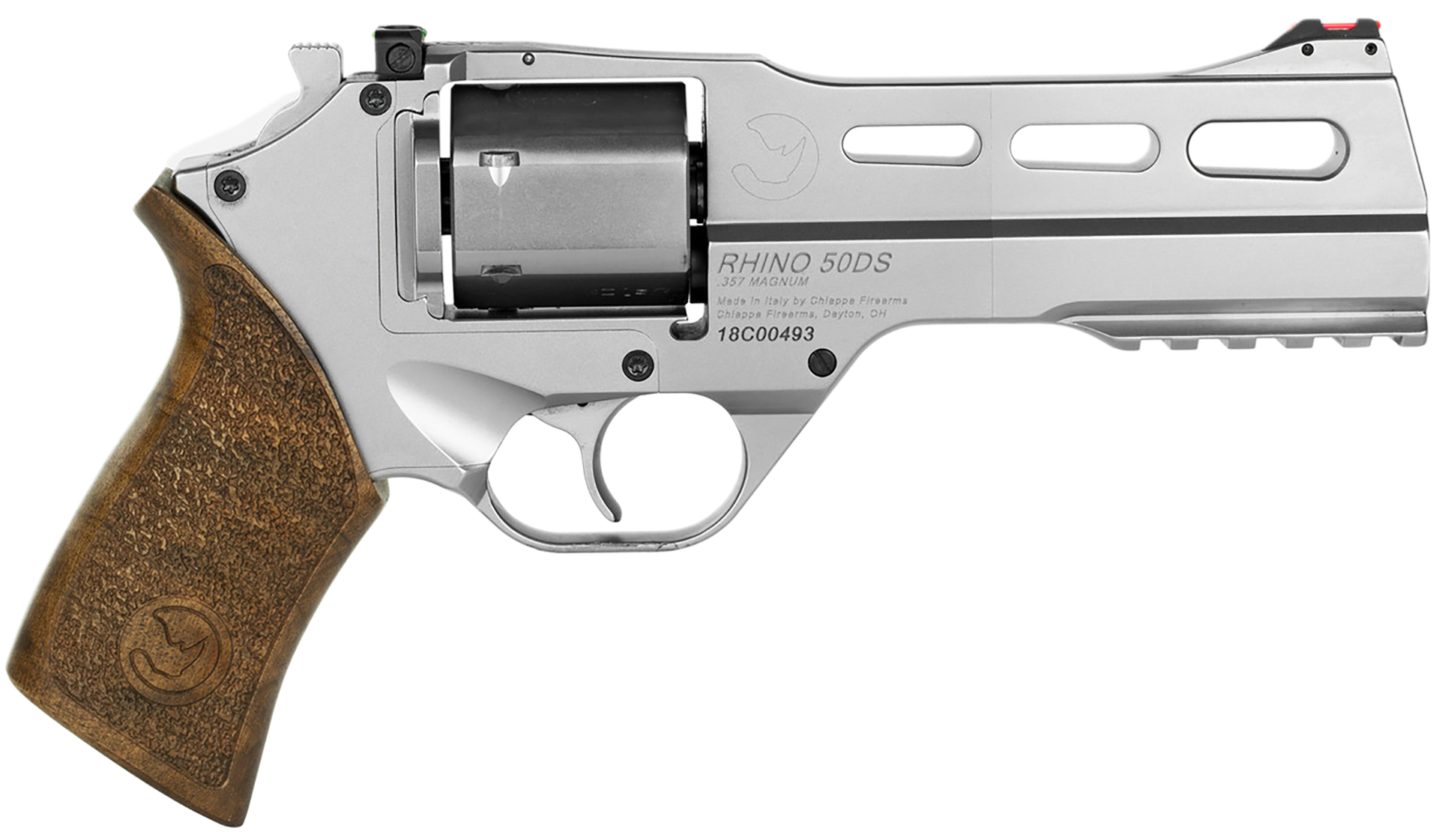 Chiappa Firearms Rhino 50SAR Medium .357 Mag Revolver, Nickel Plated - CF340.247 - Chiappa Firearms