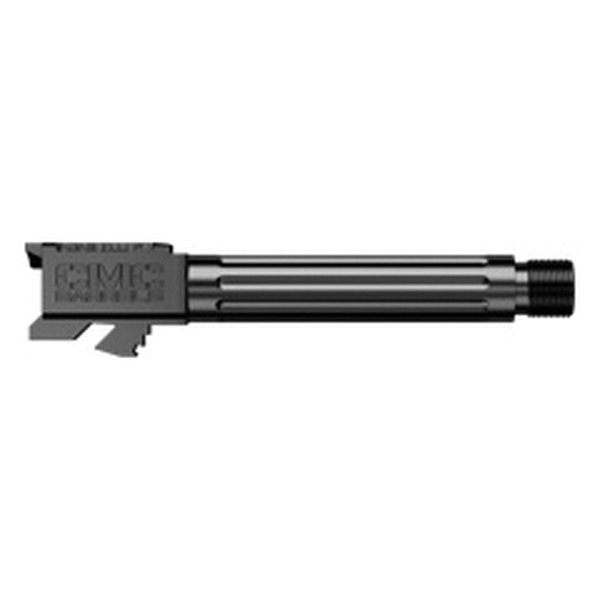 CMC Triggers Match Precision 9mm 4.01" Match Grade Fluted Threaded Barrel, Black Diamond-Like Carbon - 75521