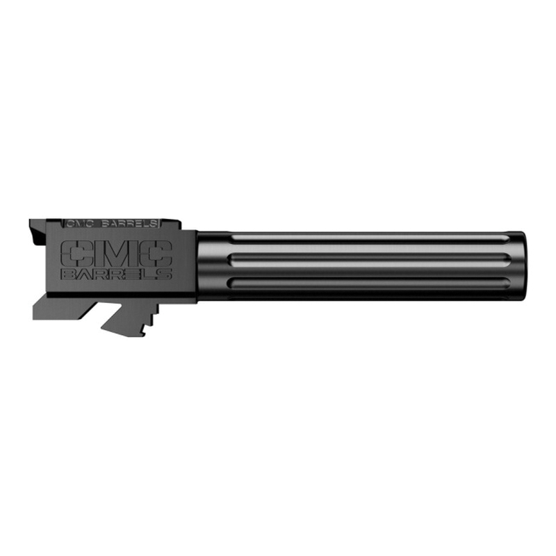 CMC Triggers Match Precision 9mm 4.01" Match Grade Fluted Non-Threaded Barrel, Black Diamond-Like Carbon - 75522 - Cmc