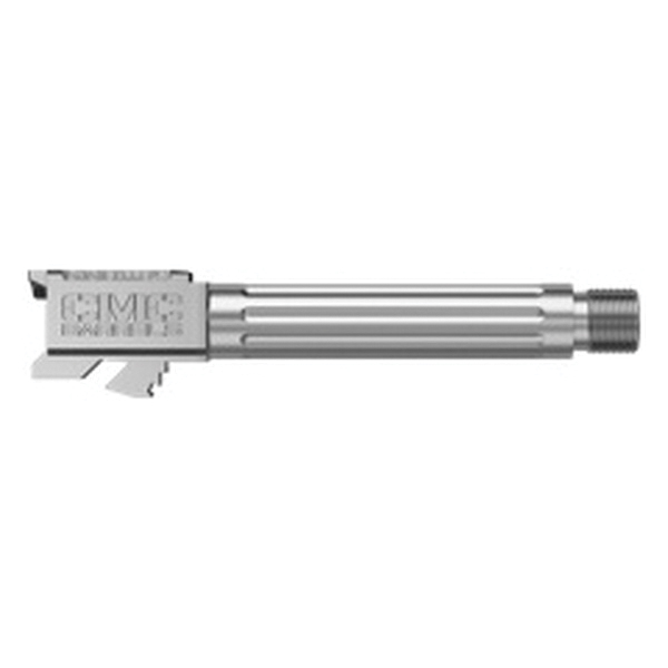 CMC Triggers Match Precision 9mm 4.01" Match Grade Fluted Threaded Barrel, Stainless - 75525 - Cmc