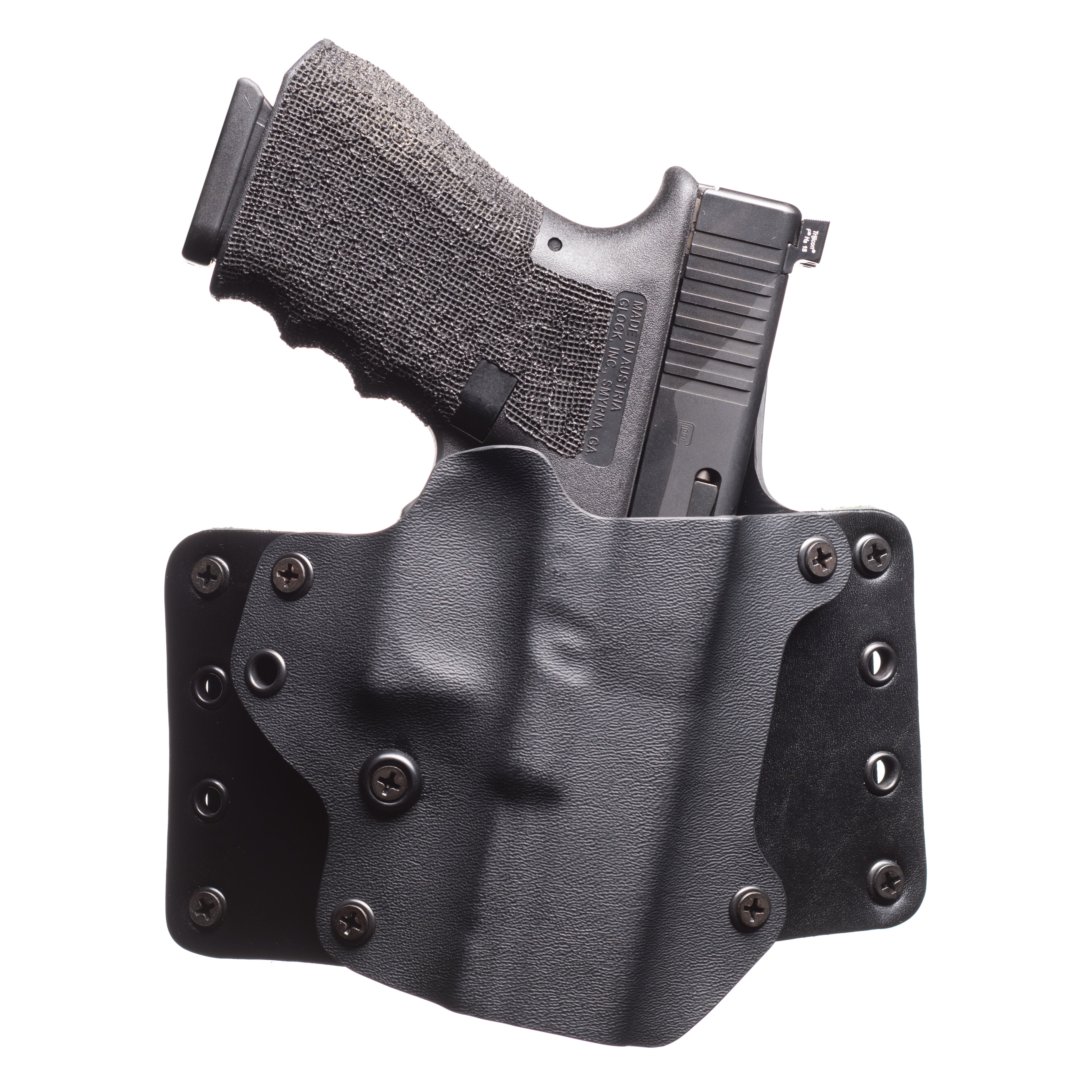 Black Point Tactical Leather Wing Right Hand Sig 320 QWB Holster, Textured Black - 102637 - Black Point Tactical