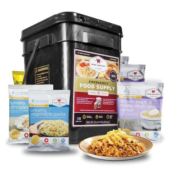 Wise Food Emergency Food and Drink Storage Prepper Pack, 52 Servings - 1152 - Wise Food