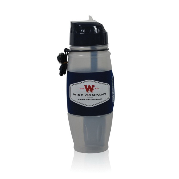 Wise Food Seychelle Water Filtration Bottle, 28 oz, Gray/Black - 8000 - Wise Food