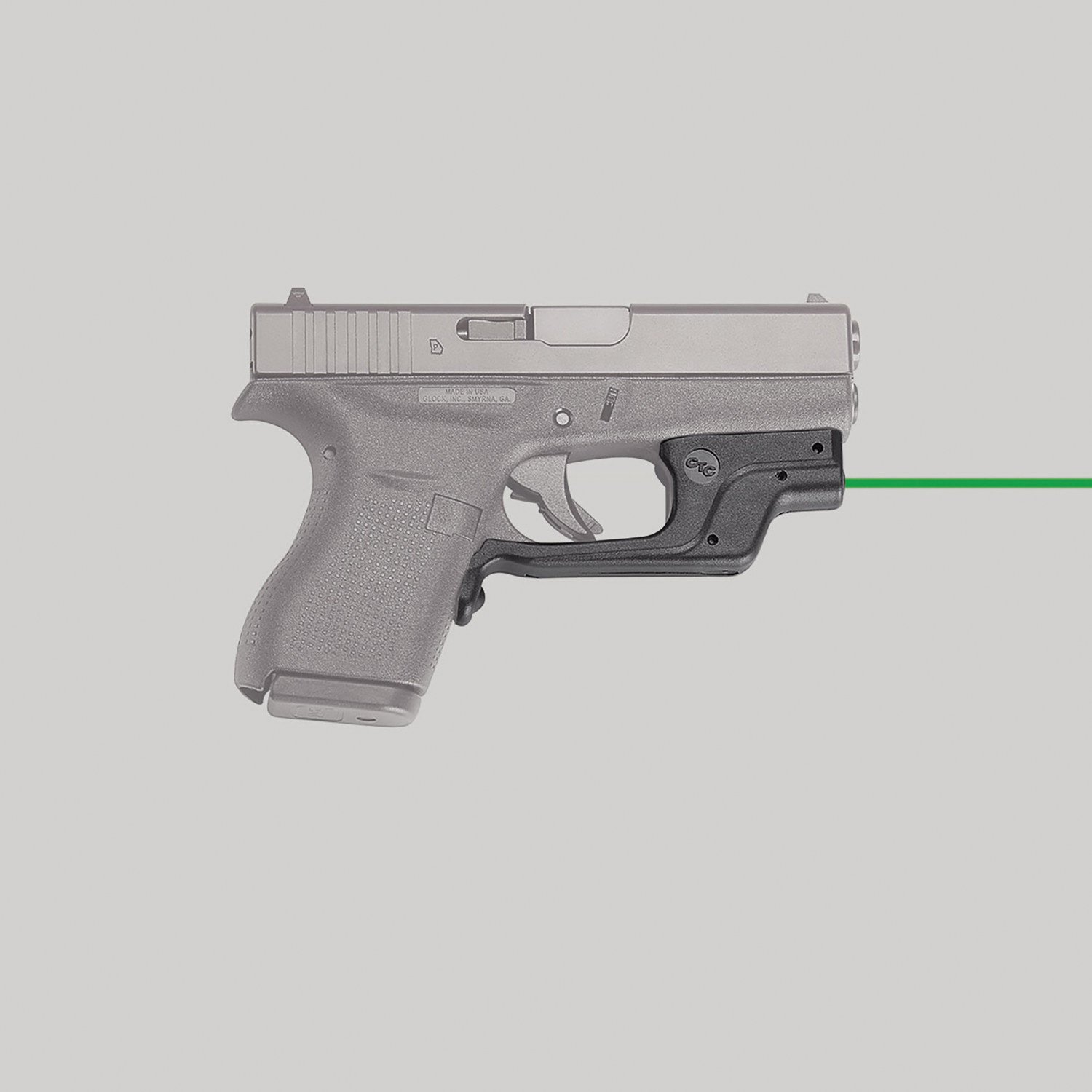Crimson Trace Laserguard Laser Sight for Glock G42 and G43 Pistols - LG443G - Crimson Trace