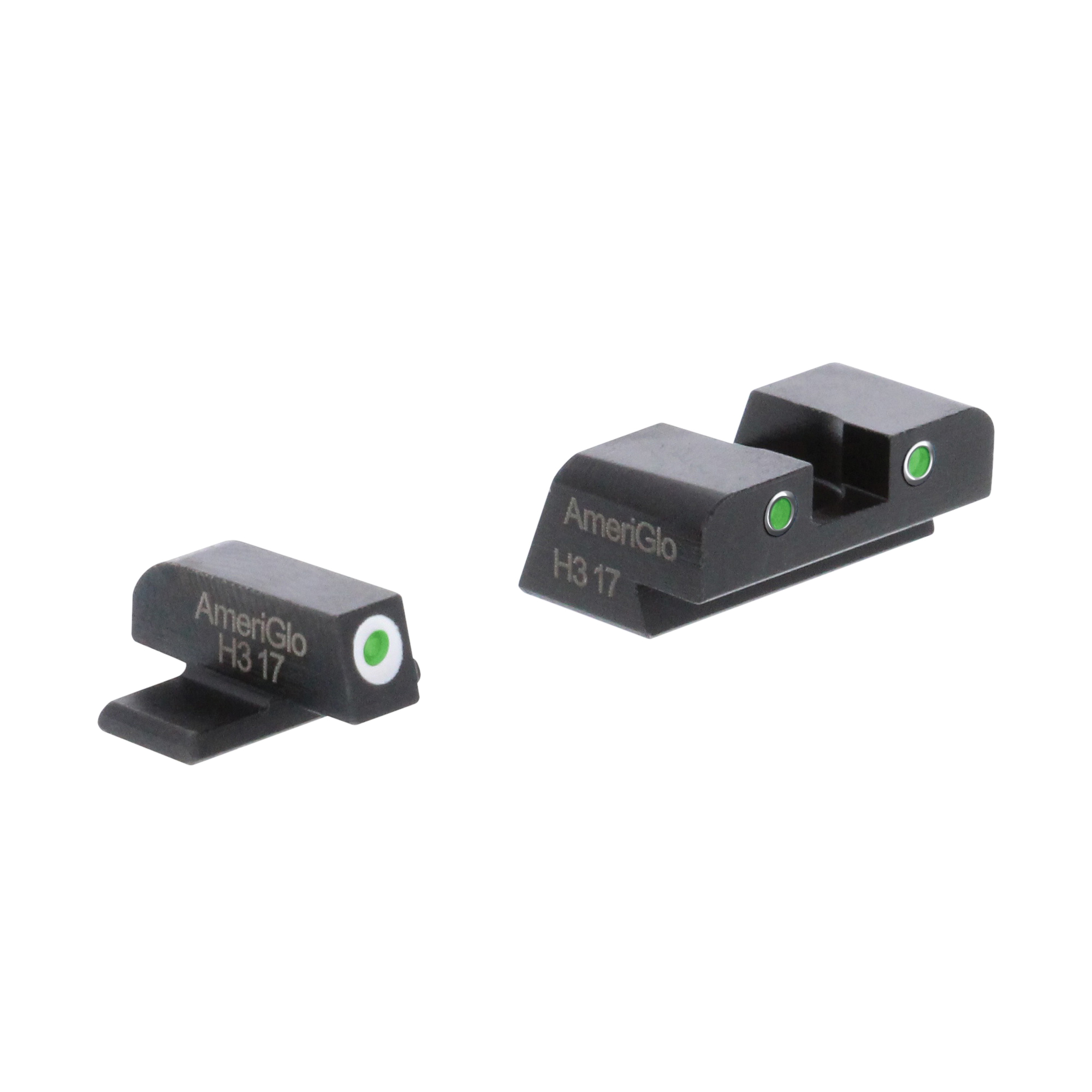 AmeriGlo Classic Self-Luminous 3 Dot #8 Front/Rear Night Sight Set for Sig P226/P239 Pistols - SG161 - Ameriglo