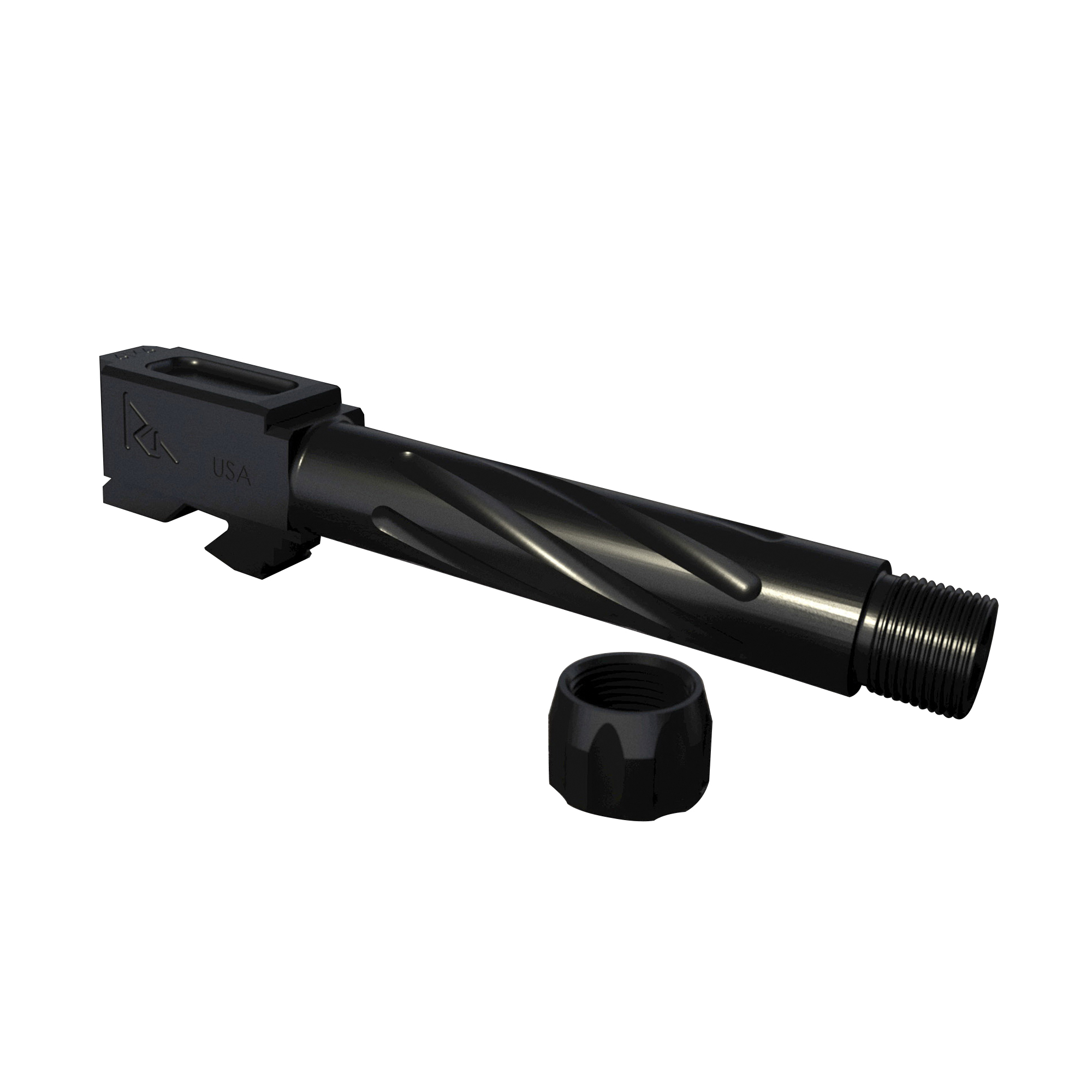 Rival Arms 9mm Drop-in Threaded Barrel for Glock 19 Pistol, Black PVD - RA20G202A
