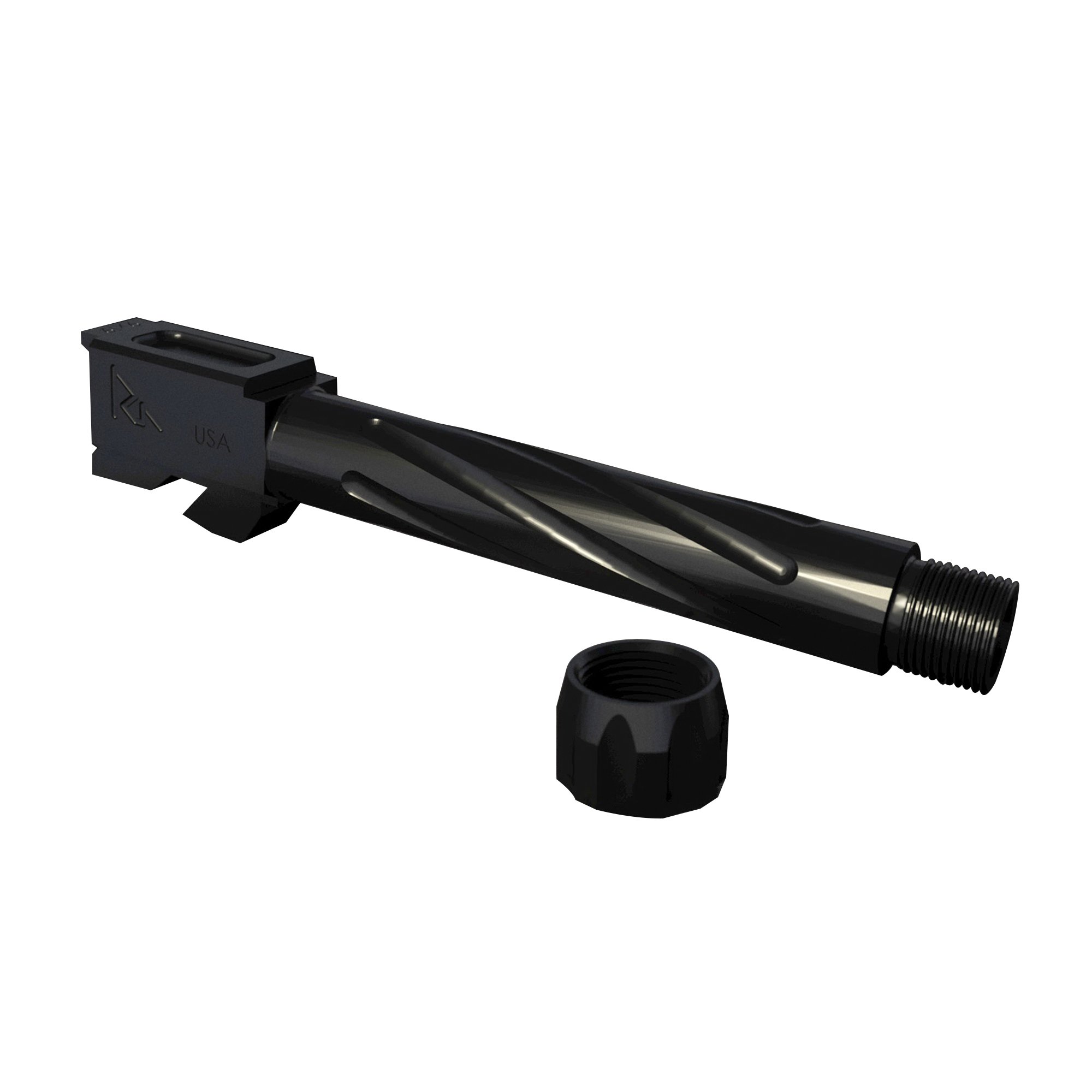 Rival Arms 9mm Drop-in Threaded Barrel for Glock 22 Pistol, Black PVD - RA20G412A - Rival Arms