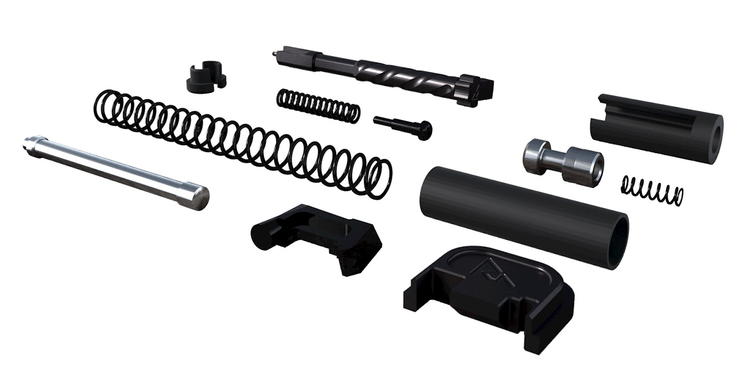 Rival Arms Slide Completion kit for Glock 17, 19 Gen 3 and 4 Pistols - RA42G001A - Rival Arms