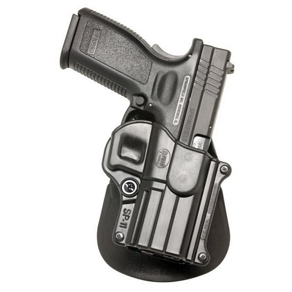 Fobus Standard Right Hand Springfield XD/XD(M) Holster, Paddle Mount, Smooth Black - SP11 - Fobus Usa