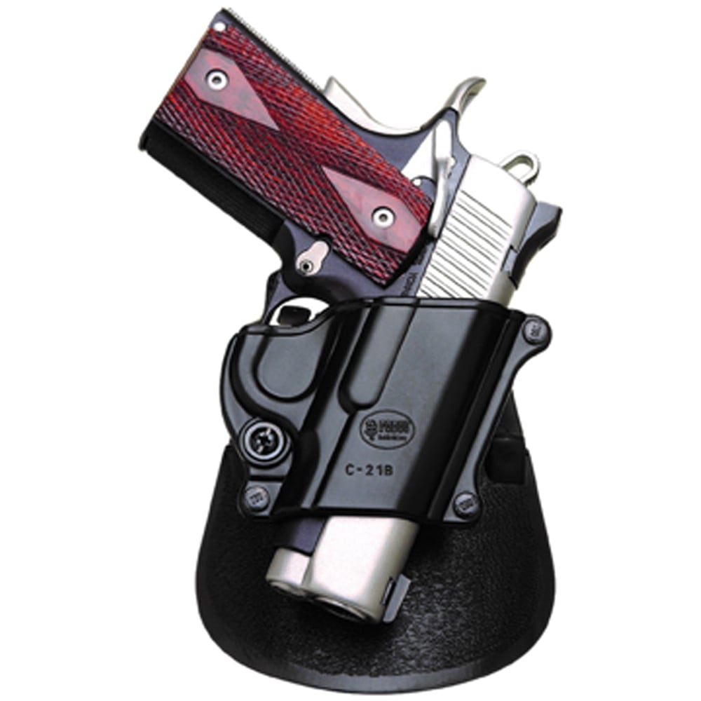 Fobus Compact Right Hand 1911 Style Holster, Smooth Black - C21B - Fobus Usa
