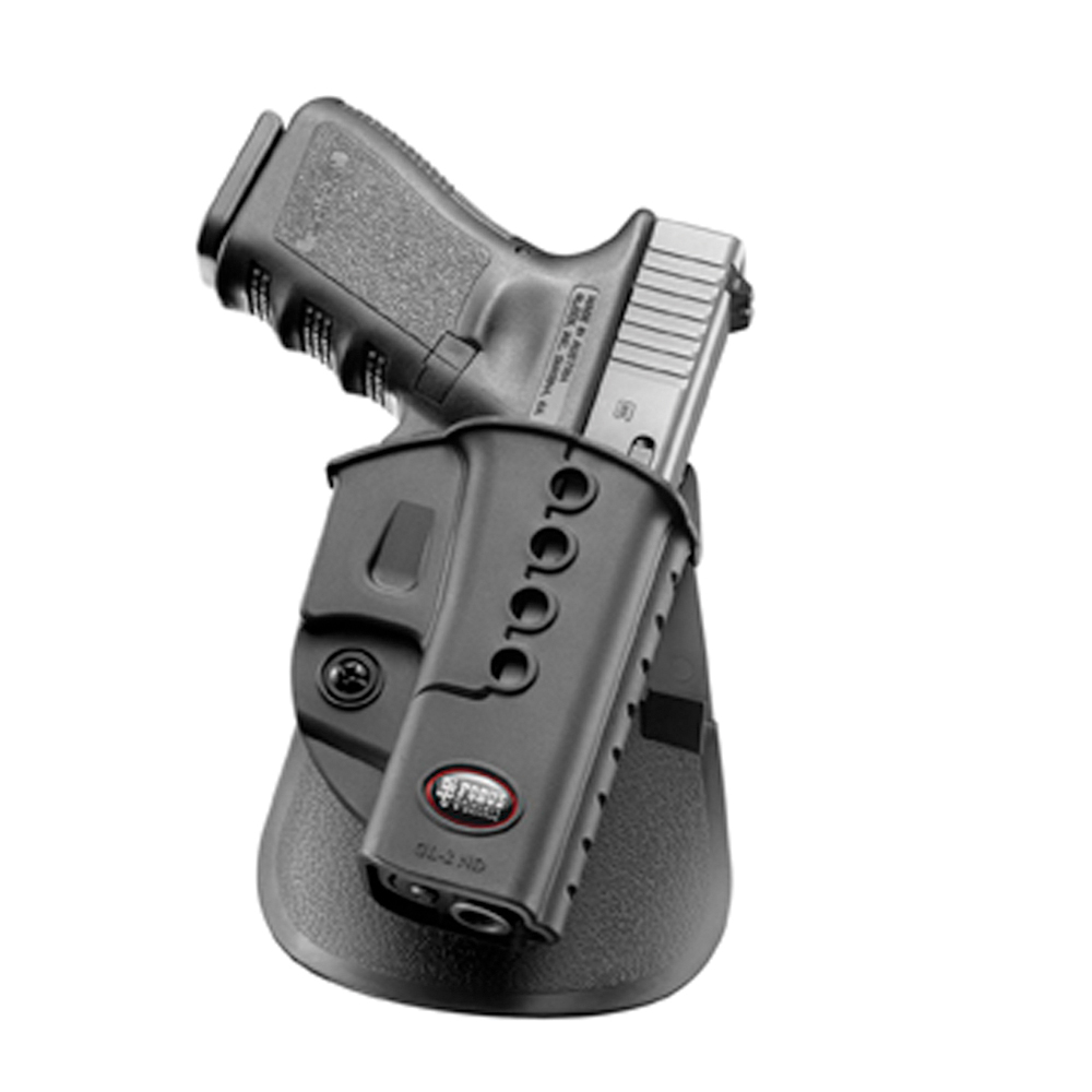 Fobus Evolution Right Hand Glock 17/19/22/23 Holster, Smooth Black - GL2E2 - Fobus Usa