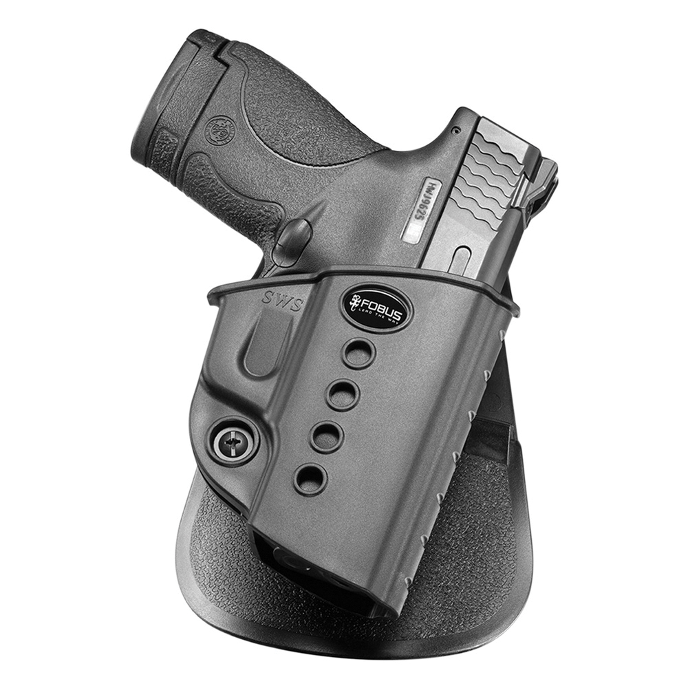 Fobus Evolution Right Hand S&W M&P Shield 9/40 Holster, Smooth Black - SWS - Fobus Usa