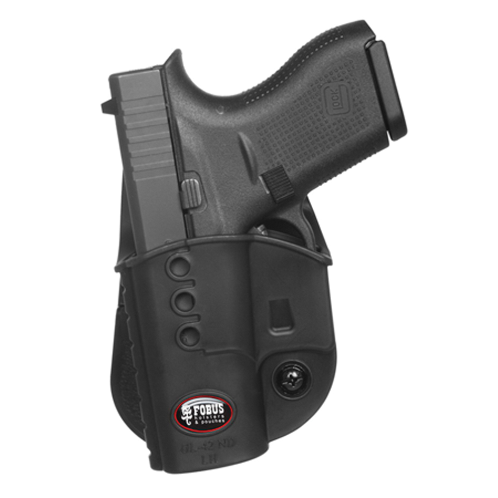 Fobus Evolution Left Hand Glock 42/43 Holster, Smooth Black - GL42NDLH - Fobus Usa