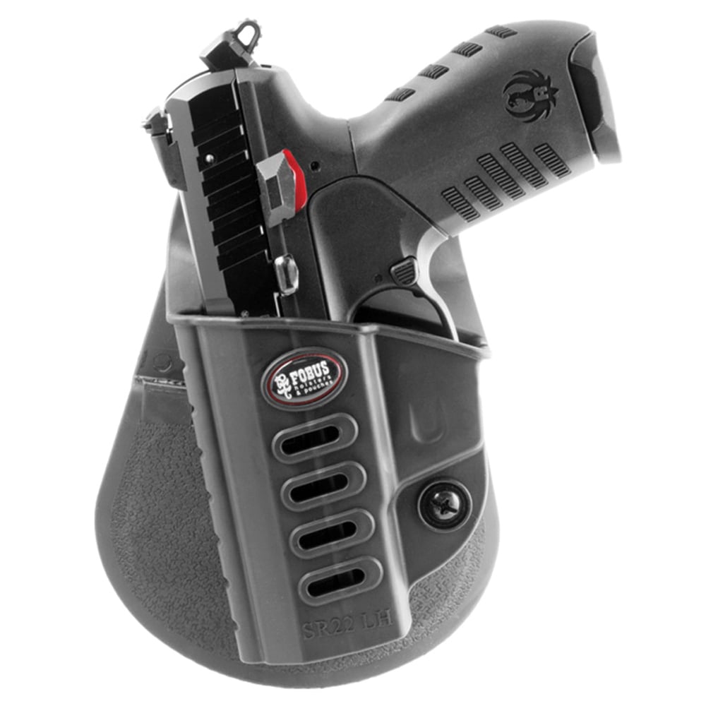 Fobus Evolution Left Hand Ruger SR22 Holster, Smooth Black - SR22LH - Fobus Usa