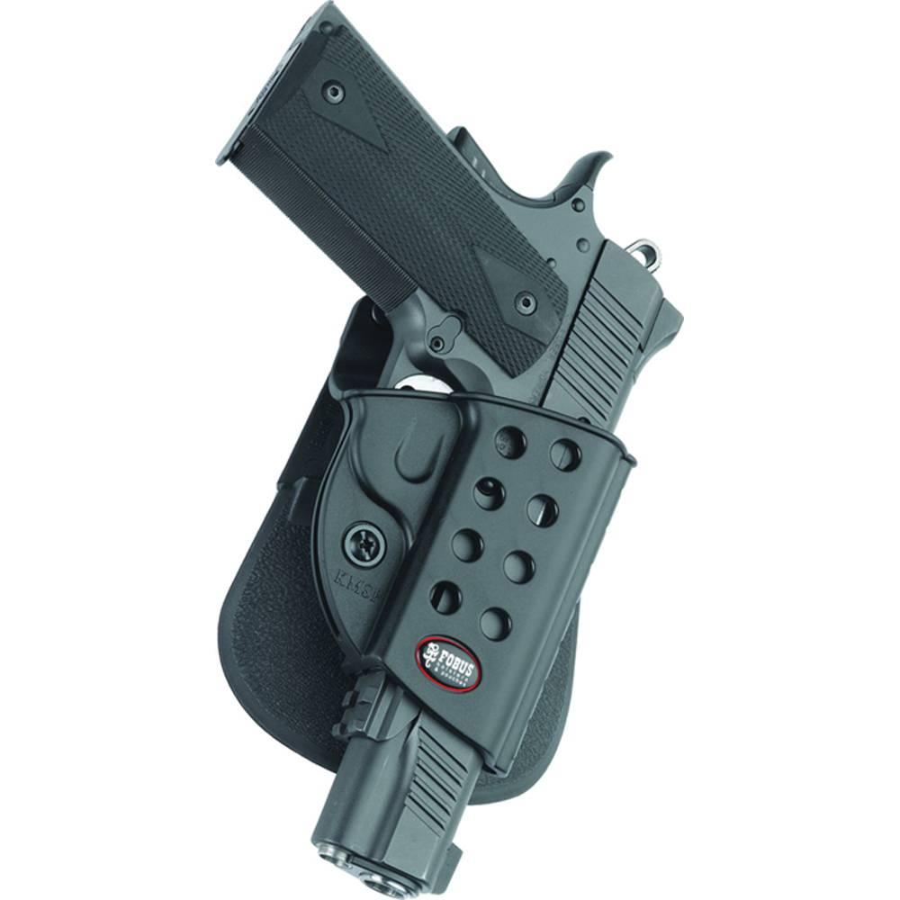 Fobus Evolution Right Hand 1911 Style Holster, Roto Paddle Mount, Smooth Black - R1911RP - Fobus Usa
