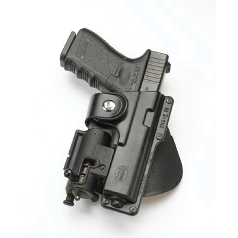 Fobus Tactical Right Hand Glock 19/23/32 Holster, Roto Paddle Mount, Smooth Black - GLT19RP - Fobus Usa