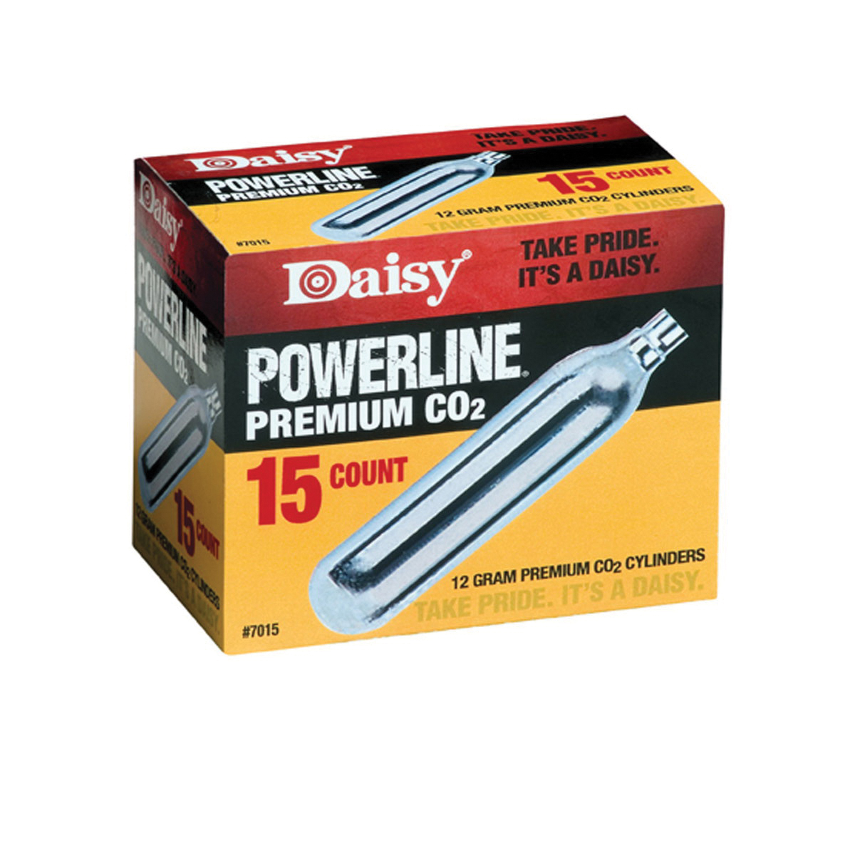 Daisy Outdoor Products Powerline Premium CO2 Cylinder, 12 g, 15/pack - 7015