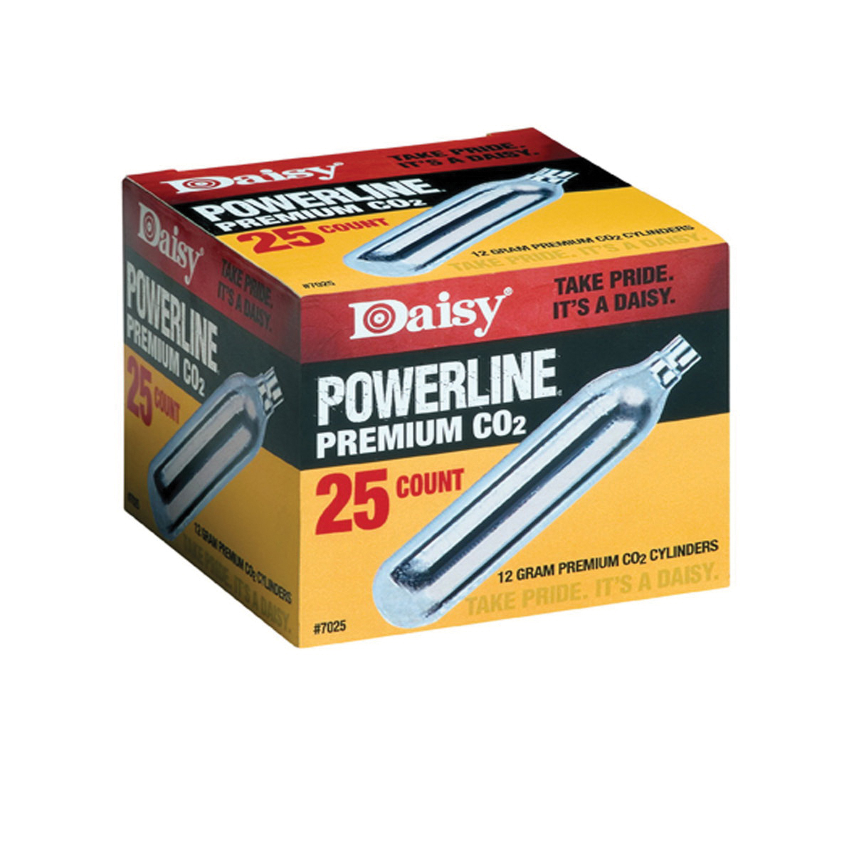 Daisy Outdoor Products Powerline Premium CO2 Cylinder, 12 g, 25/pack - 7025 - Daisy Outdoor Products