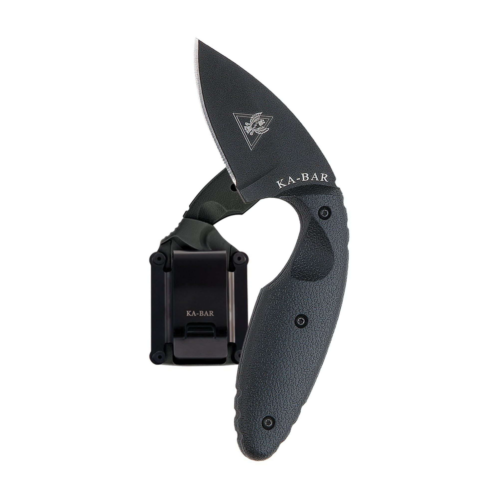 KA-BAR Original TDI Drop Point Fixed Blade Knife, 2.313", Black - 1480 - Ka-Bar
