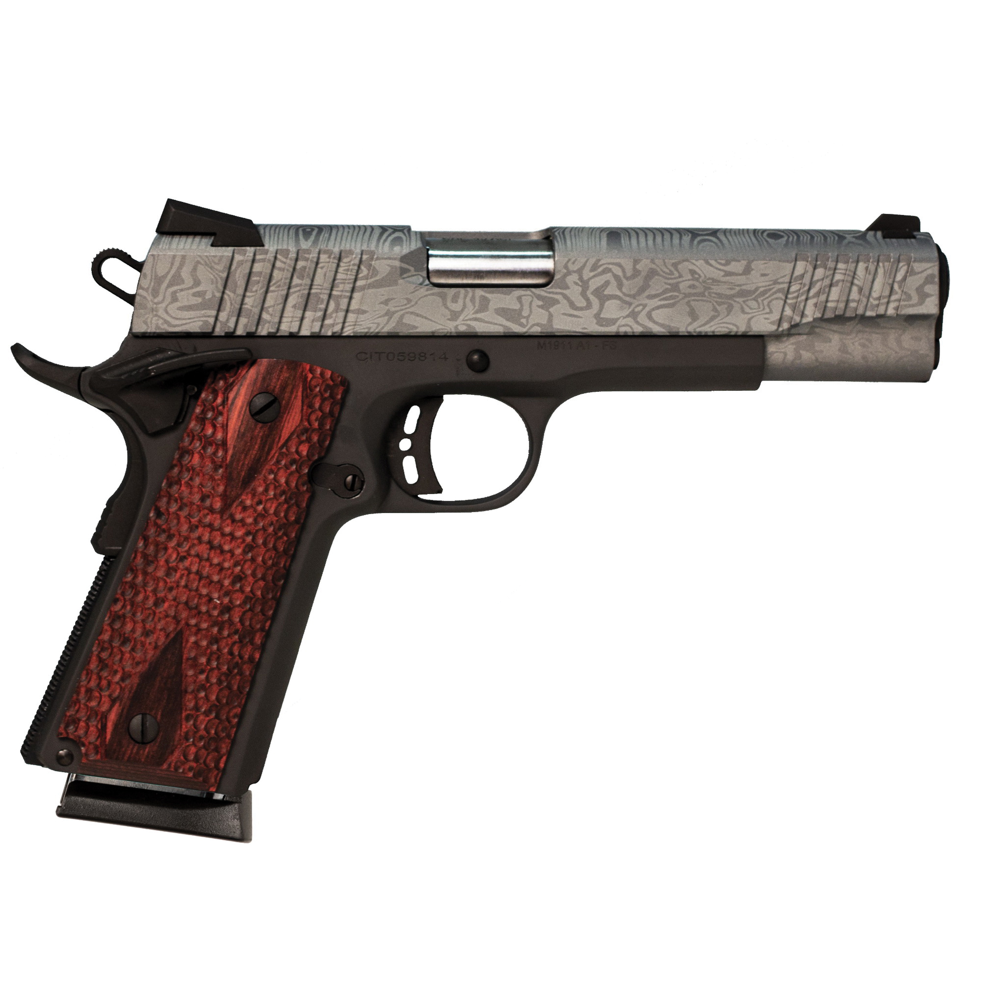 Legacy Sports Citadel M1911 Government .45 ACP Pistol, Madagascar Cerakote - CIT45FSPMAD - Citadel