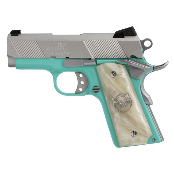 Iver Johnson Arms 1911 Thrasher Officer 9mm Pistol, Cerakote Tiffany Blue - THRASHERTB9