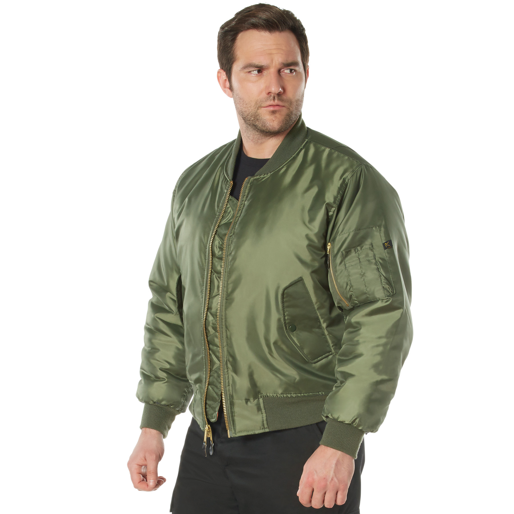 Rothco Rothco Concealed Carry Ma-1 Flight Jacket - Sage Green, Medium