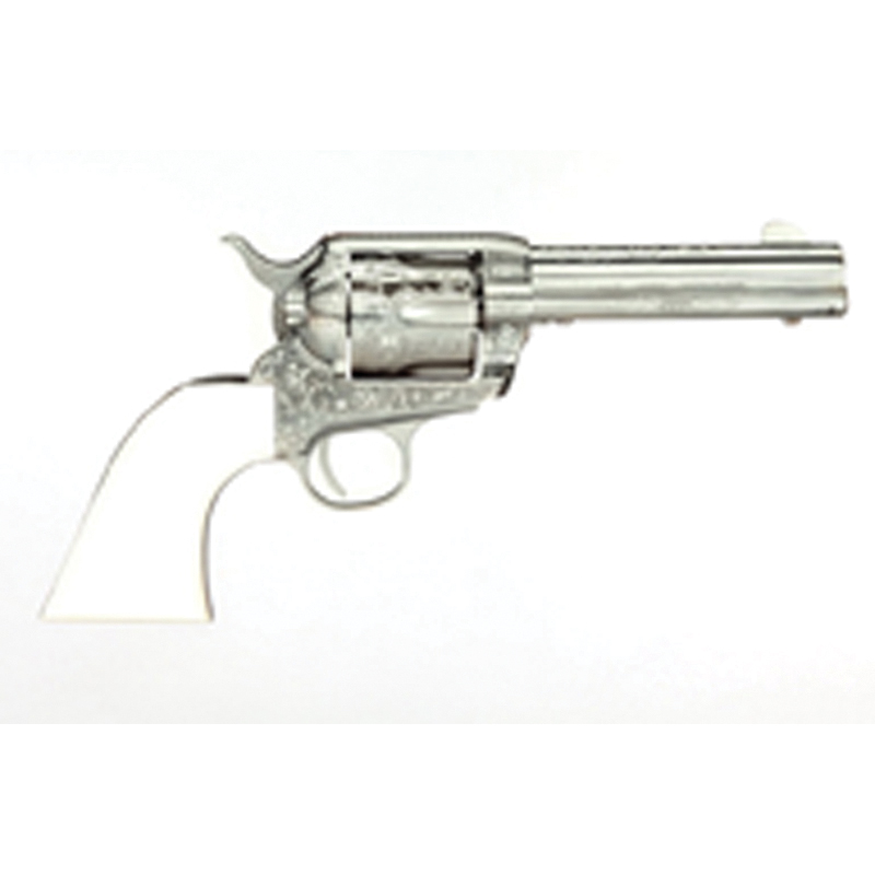 Taylors & Company Outlaw Legacy .357 Mag Revolver, Nickel Engraved - OG1403 - Taylors And Company