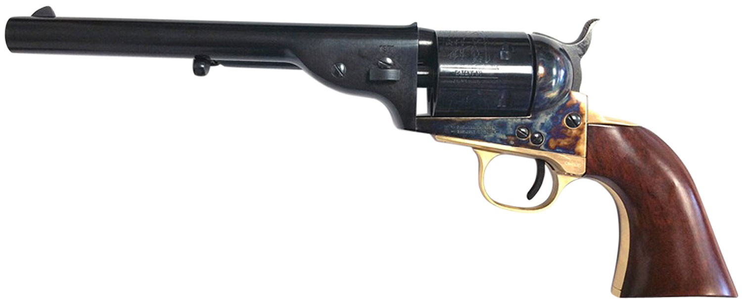 Taylors & Company Open Top Early Model Conversion- 1851 Navy 7.5" .45 LC Revolver, Case Hardened - 0922 - Taylors And Company