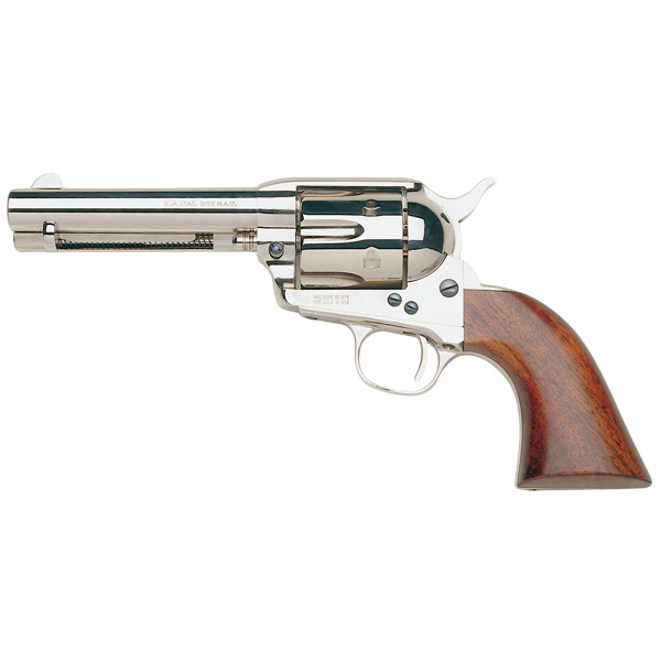 Taylors & Company 1873 Cattleman - Walnut Grip .45 LC Revolver, Nickel - 555121 - Taylors And Company