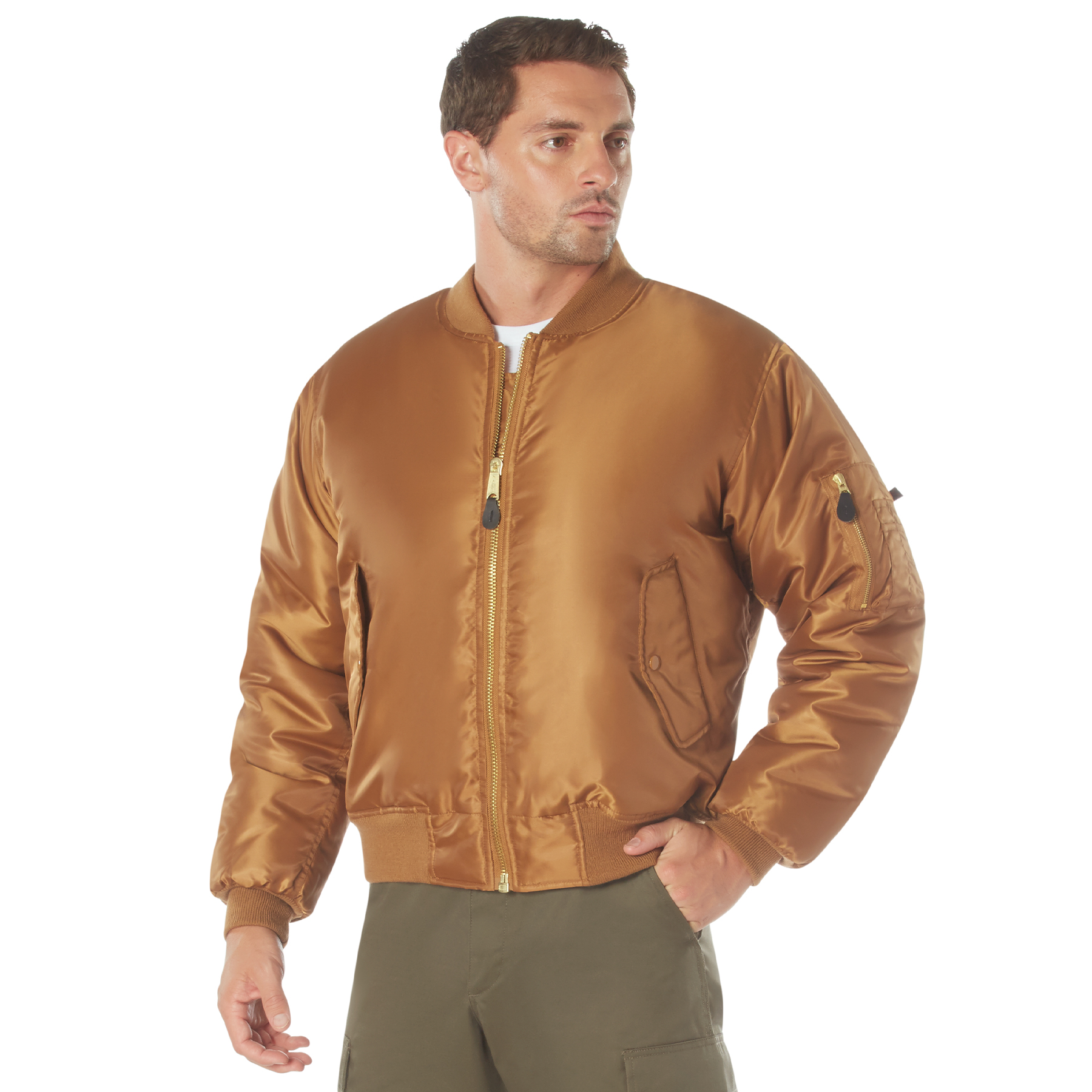 Rothco Rothco Ma-1 Flight Jacket - Work Brown, 2X-Large