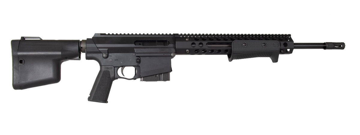 Troy Industries Pump Action .308 Win Hunting Rifle, Black - SPARS3816BT01 - Troy Industries