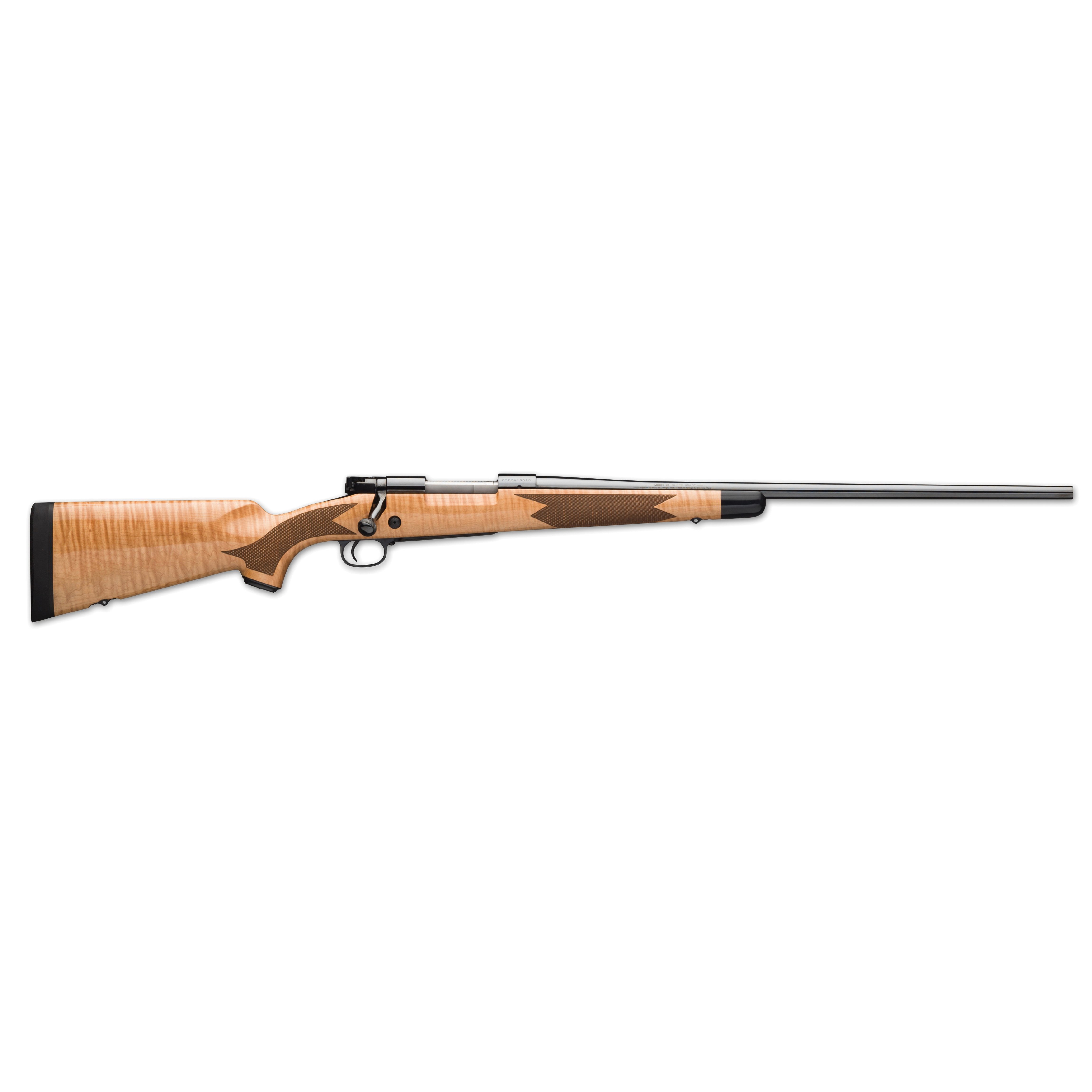 Winchester 70 Super Grade Maple .264 Win Mag Bolt Action Rifle, Gloss - 535218229 - Winchester