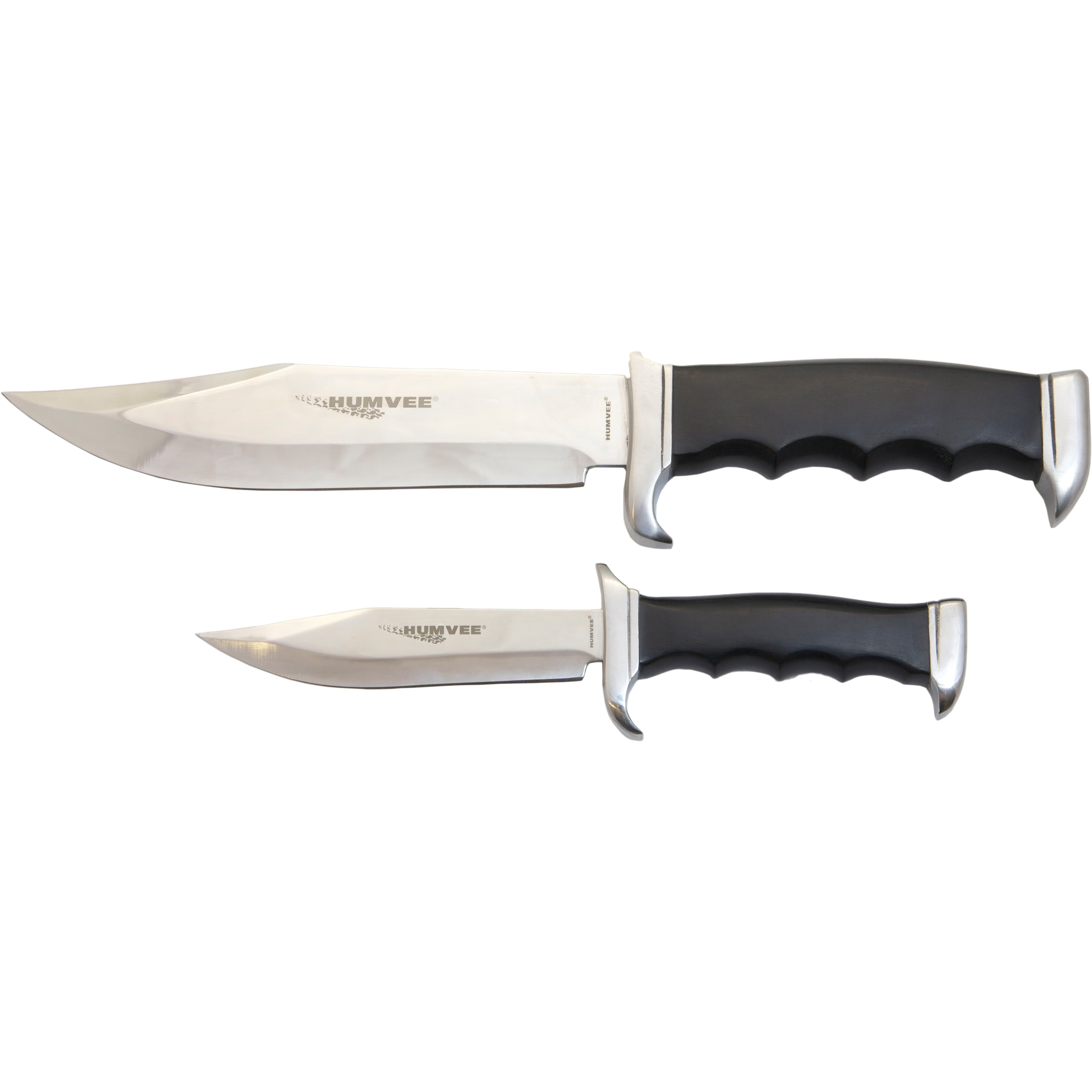 CampCo Humvee Bowie 2-Piece Knife Combo Set, Black - HMVBC02BK - Humvee Accessories