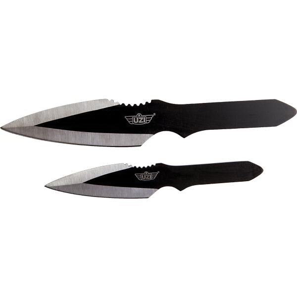 CampCo UZI Throwing knife Set, Black and Silver - UZKTRW002 - Uzi Accessories