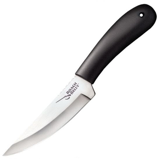 Cold Steel Roach Belly Trailing Point Fixed Knife, 4.5", Black - 20RBC - Cold Steel