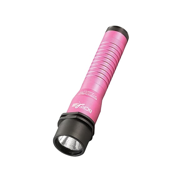 Streamlight Pink Strion 375/175/80 lm C4 LED Rechargeable Water-Resistant Professional Flashlight w/ PiggyBack Charger, Pink - 74361