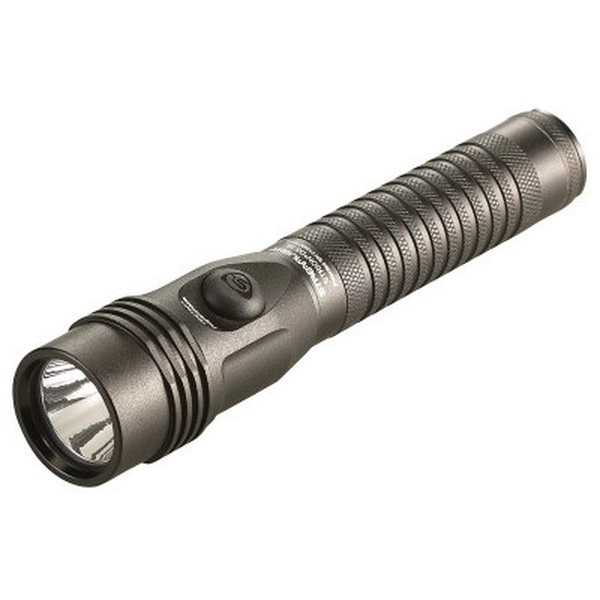 Streamlight Strion DS HL 120/100 VAC 12 VDC 700/300/40 lm LED Handheld Compact Rechargeable Water-Resistant Dual Switch Flashlight, Black - 74619 - Streamlight