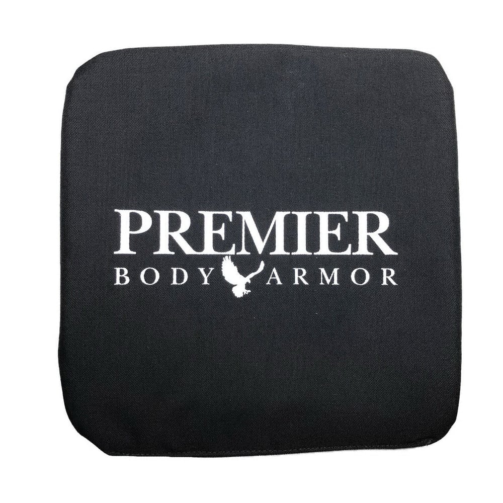 Premier Body Armor Kevlar/500 Denier Cordura Vertx Backpack Panel, 9.5" W x 9.5" H x 0.22" T, Black - BPP-9023 - Premier Body Armor Llc