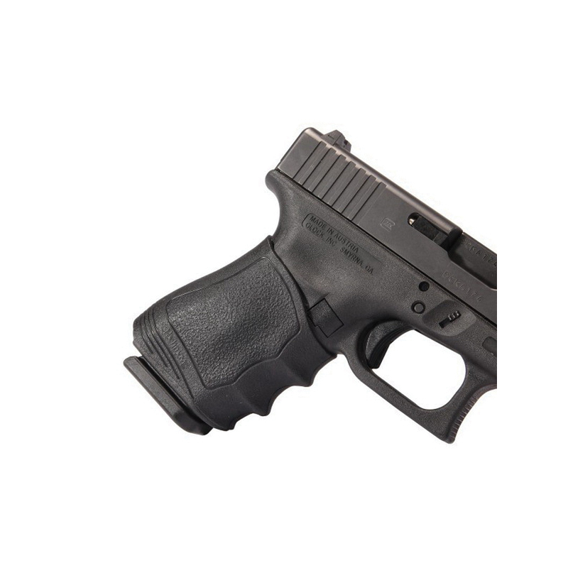 Pachmayr Gripper Universal Slip-On Grip w/ Finger Grooves for Glock 19/23/25/32/38, Beretta 92/96 Pistols, Black - 05125 - Pachmayr