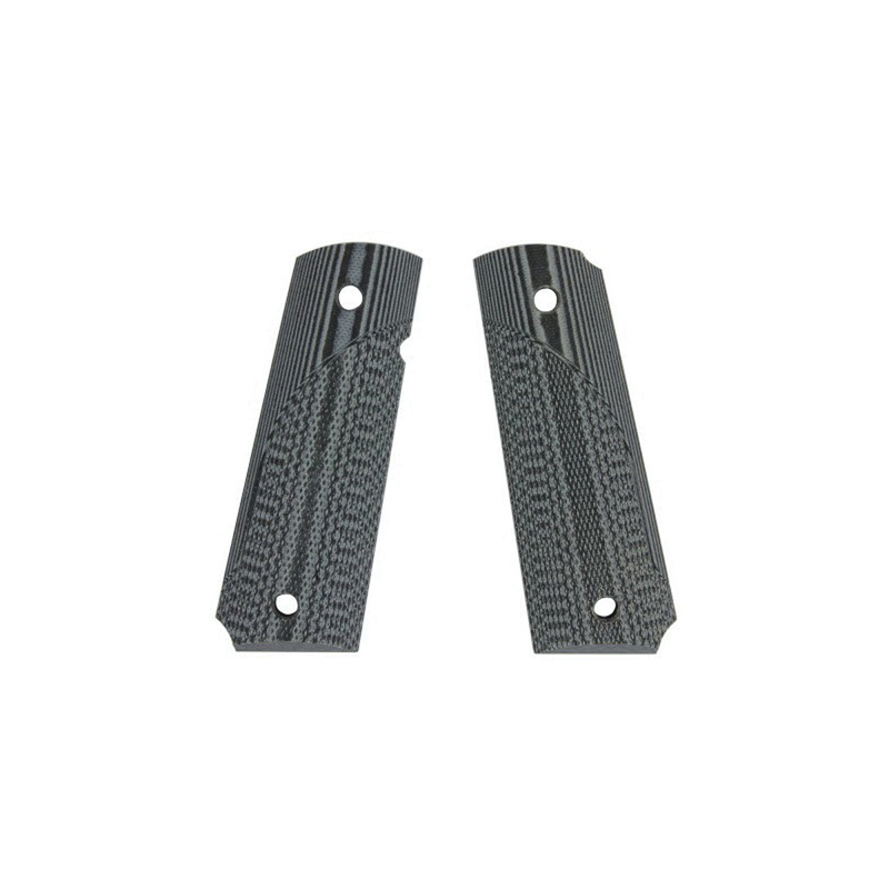 Pachmayr G10 Tactical Smooth Grip Panel for 1911 Pistol, Black/Gray - 61001