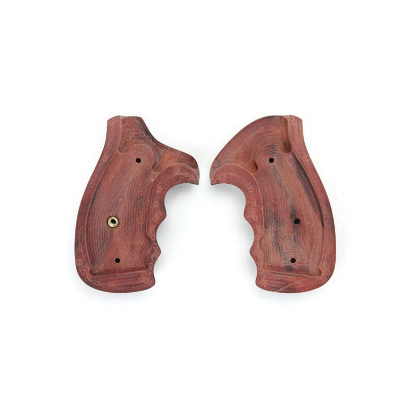 Pachmayr Renegade Checkered Grip for S&W K/L Frame Round Butt Revolver, Rosewood - 63020 - Pachmayr