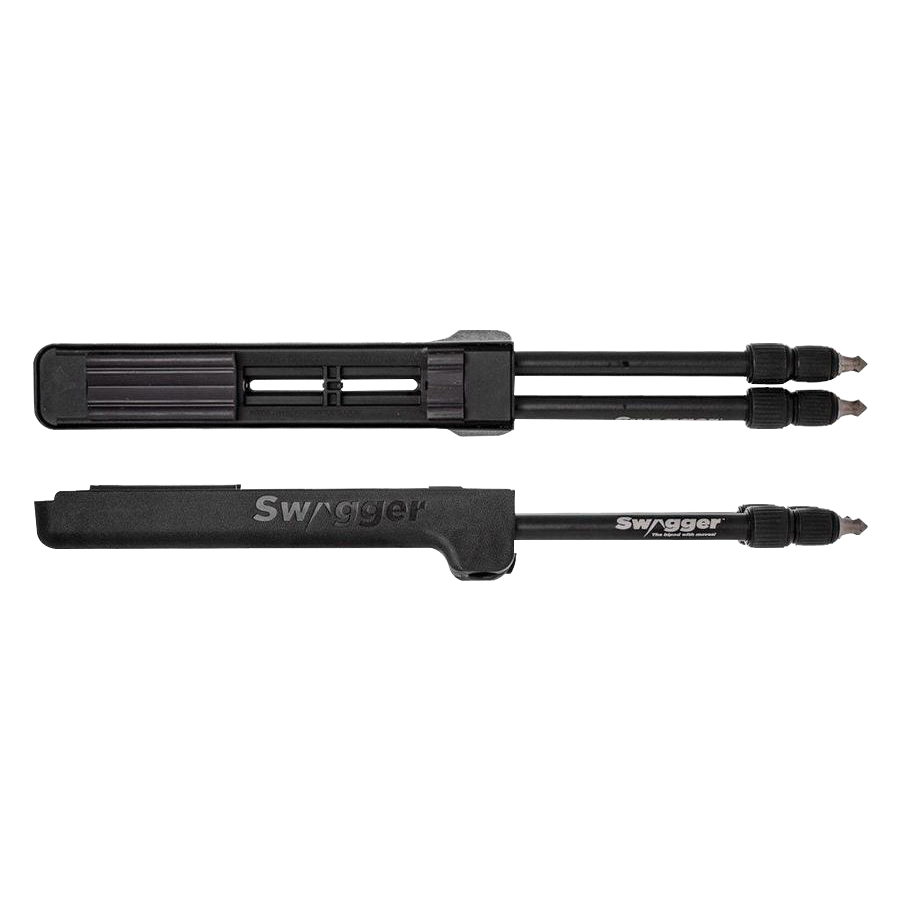 Swagger Bipods Hunter42 Multi-Surface Feet Bipod, 9.75" to 41.25" H - SWAG-BP-HT42 - Swagger Bipods